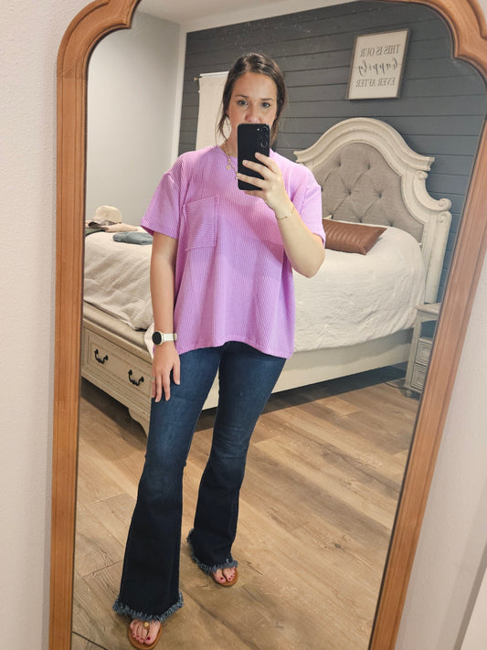 Everyday Ribbed Pocket Tee