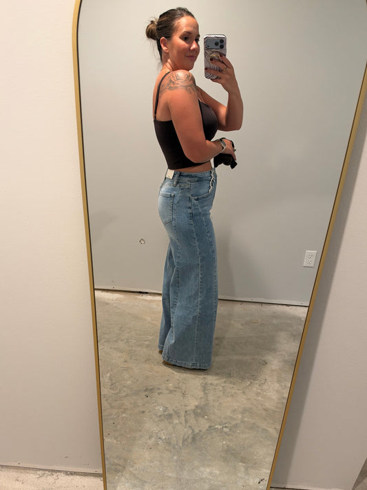 Easy Does It Wide Leg Denim
