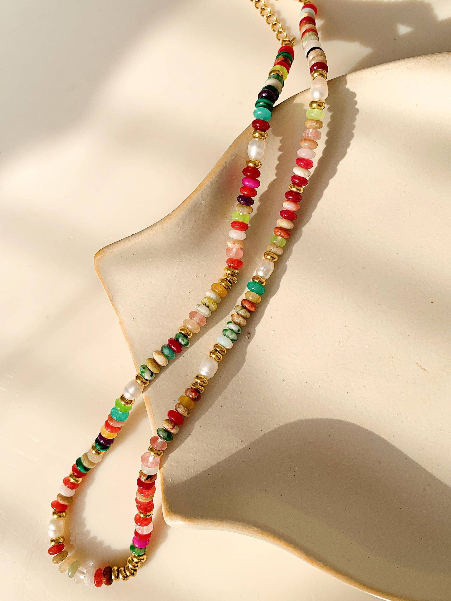 Sunny Days Beaded Necklace - waterproof