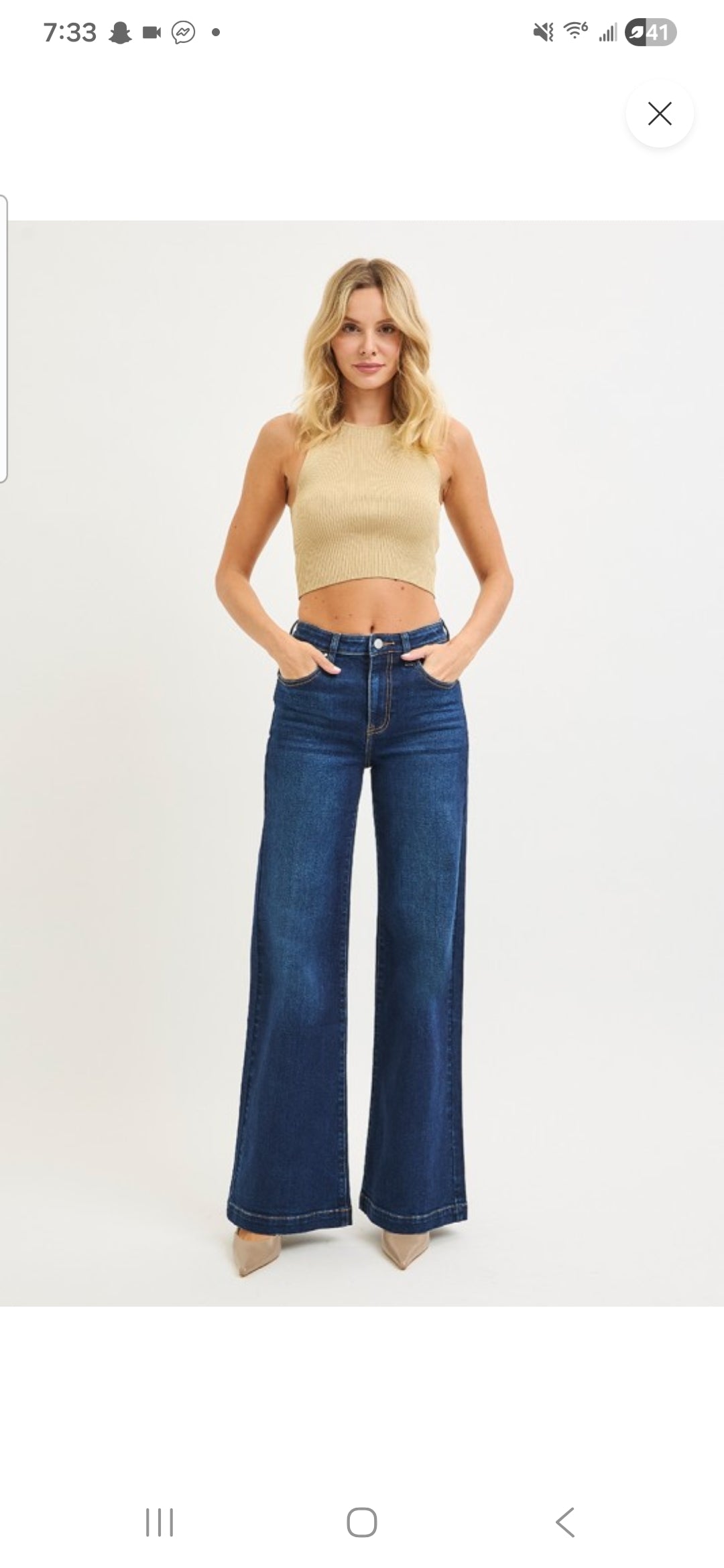 Open Road Wide Leg Jean - Risen Brand, Tall
