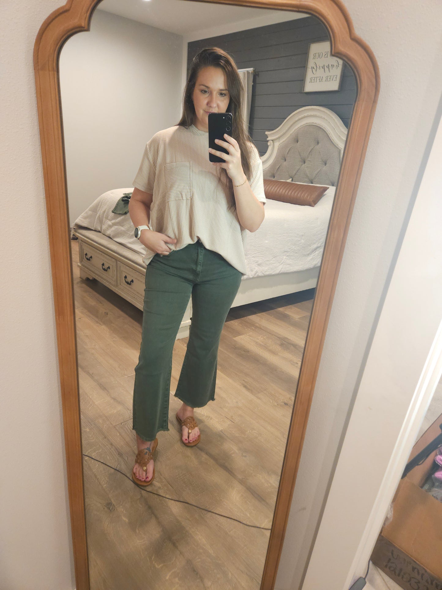 Olive Grove Crop Pants