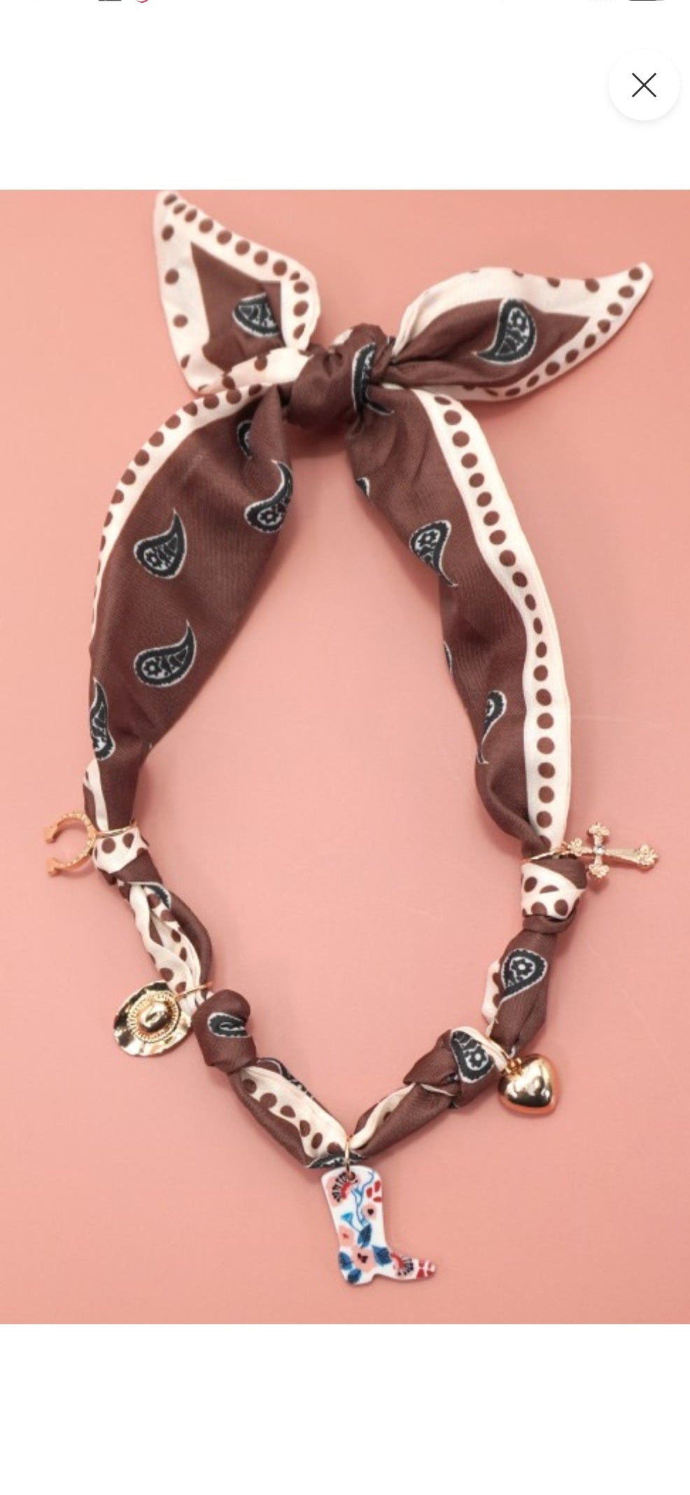 Wild West Scarf Necklace
