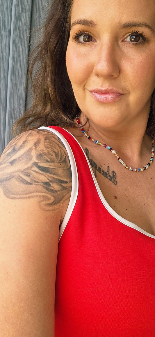 Sunny Days Beaded Necklace - waterproof