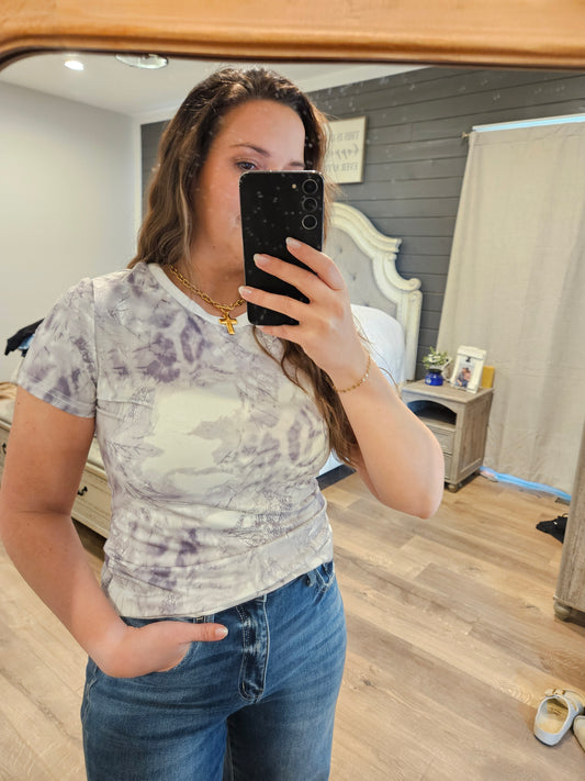Abstract Woodland Slim Tee