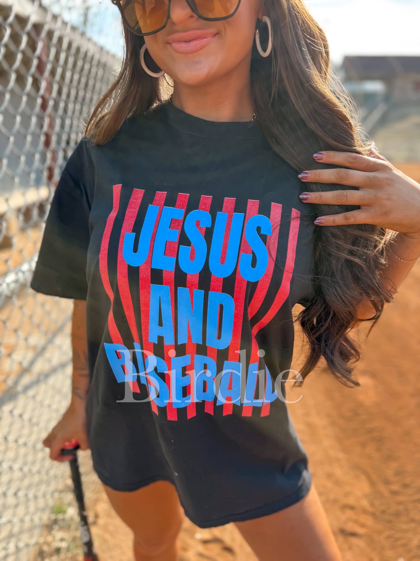 Jesus and Baseball Tee - comfort colors