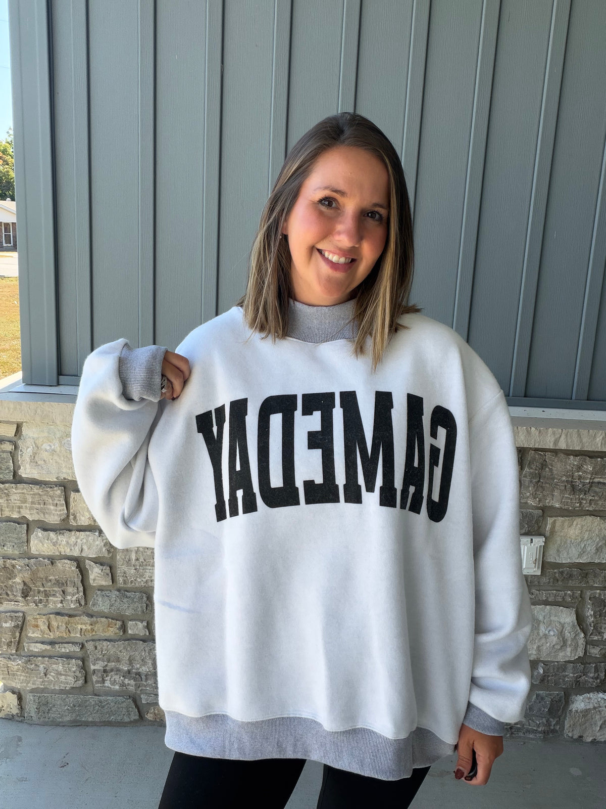 Two Sides Game Day Mockneck