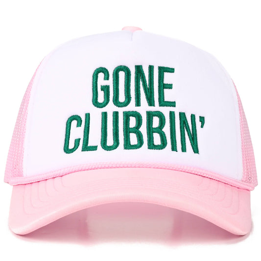 GONE CLUBBIN' Foam Two Tone Trucker Mesh Back Hat