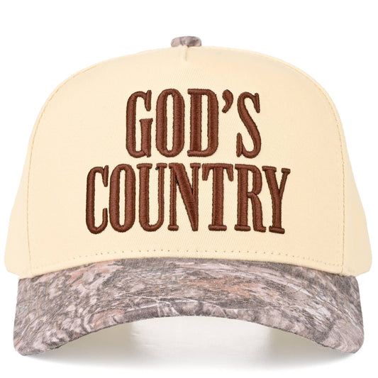 GOD'S COUNTRY - embroidered Two Tone Trucker Hat