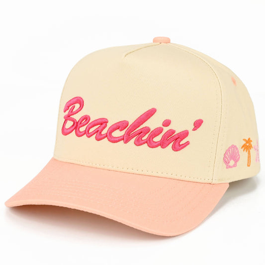 BEACHIN' Embroidered Trucker Hat