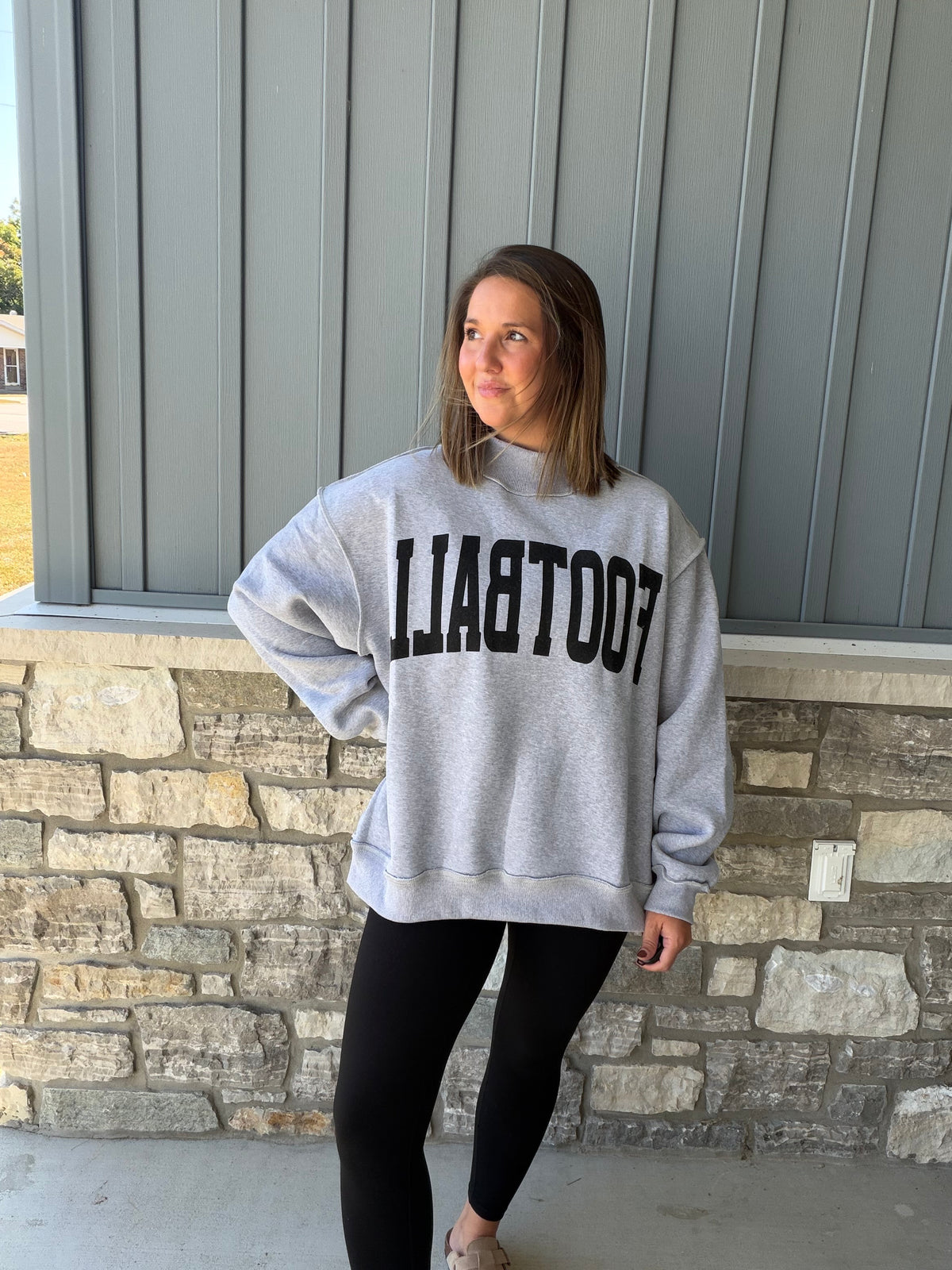 Two Sides Game Day Mockneck