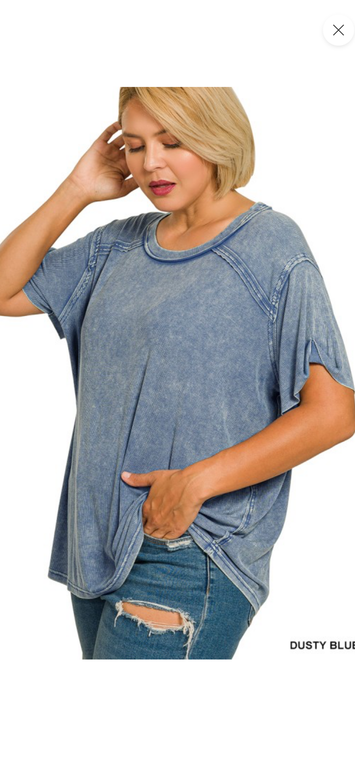 Plus size Zenana Faded Tee