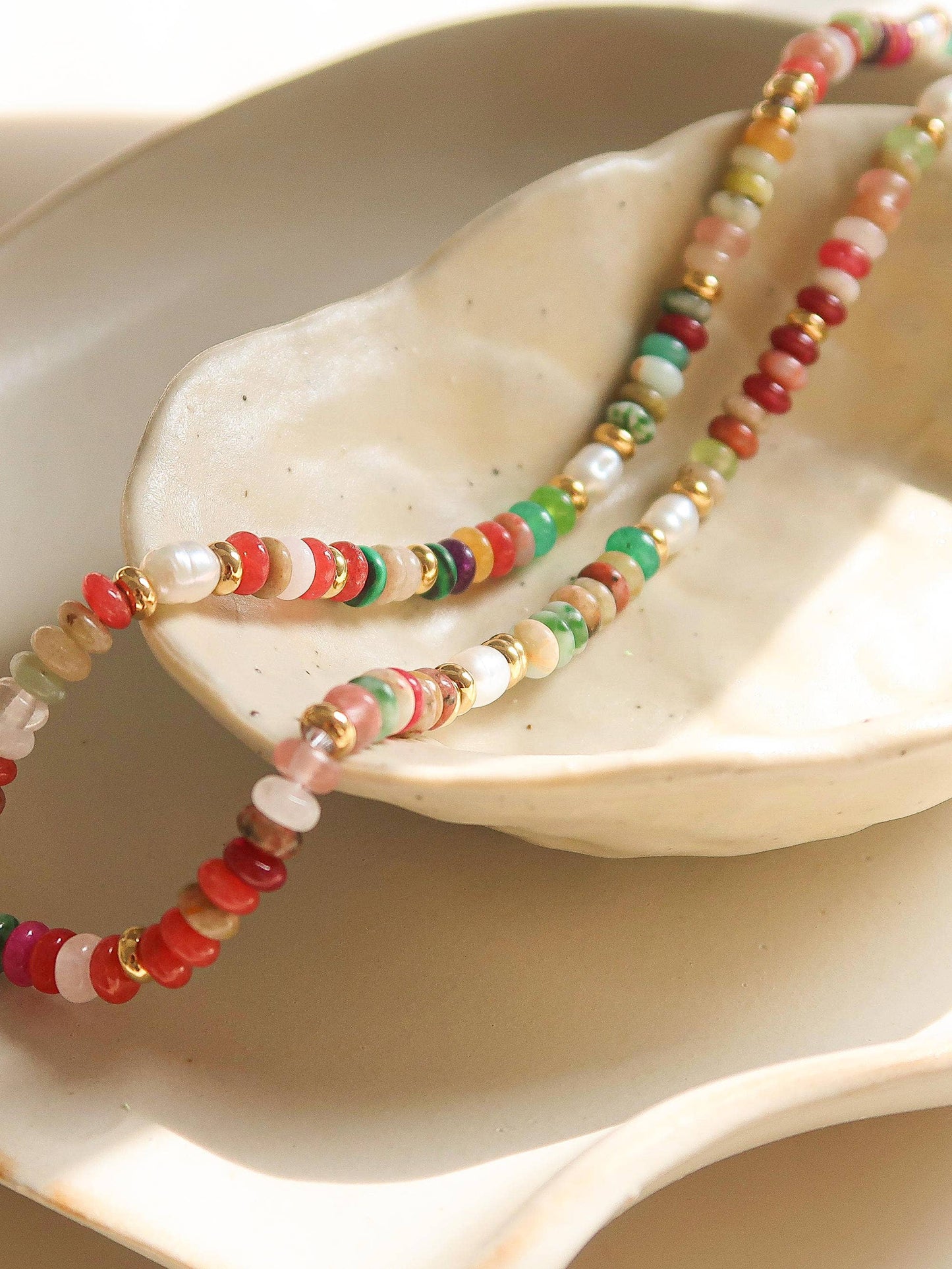Sunny Days Beaded Necklace - waterproof