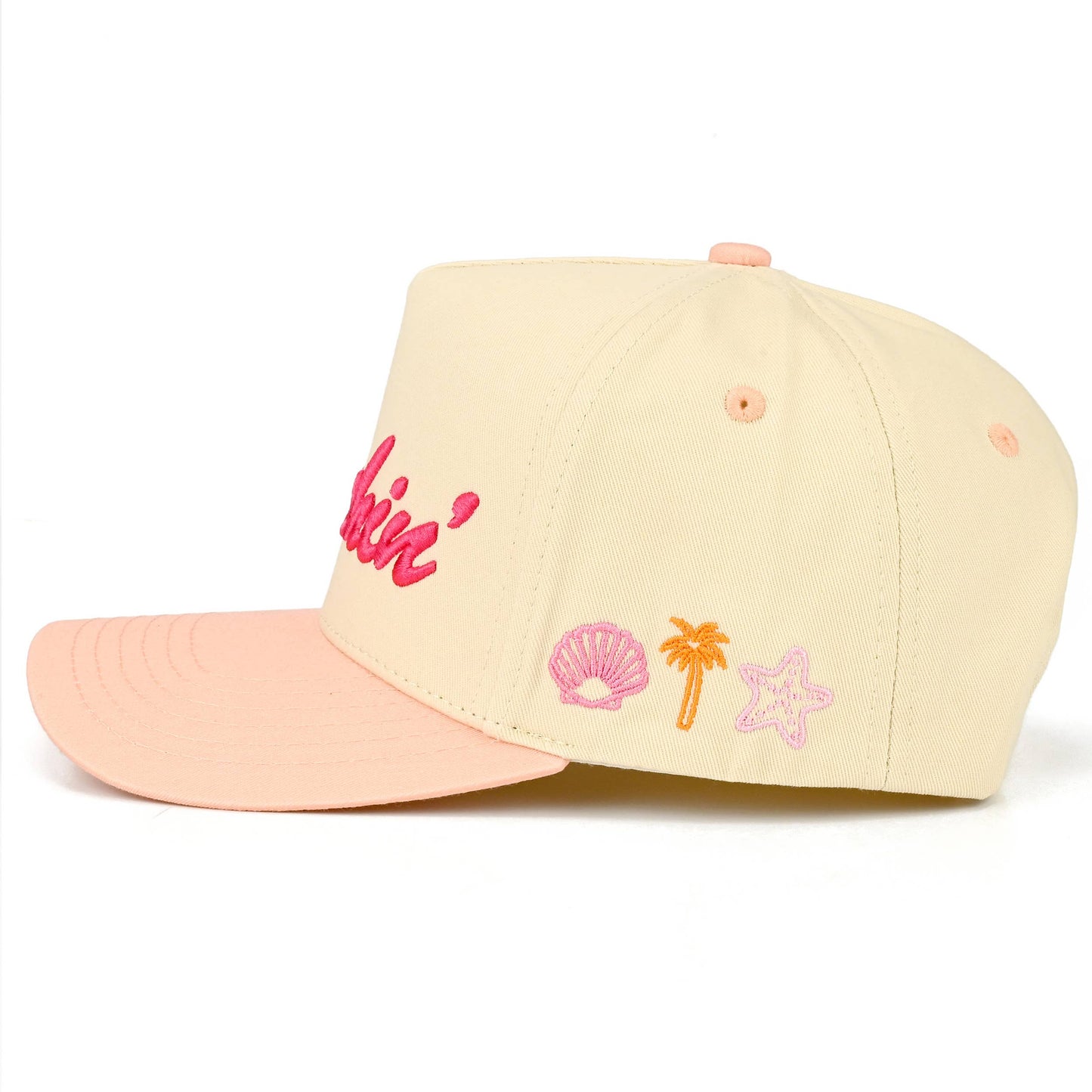 BEACHIN' Embroidered Trucker Hat
