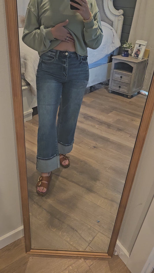 Bluebell Cuffed Flares (flying monkey brand)