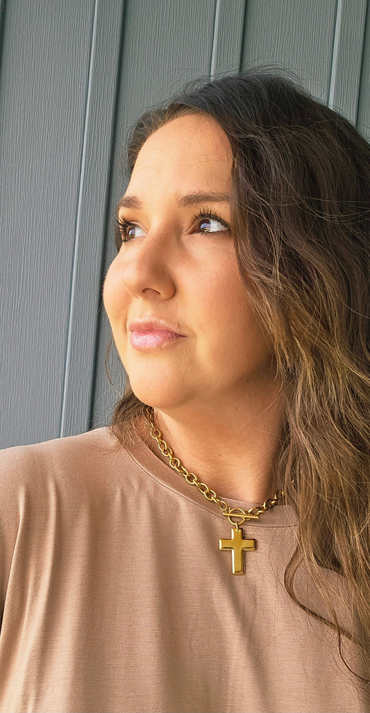 Cross Pendant Necklace - waterproof