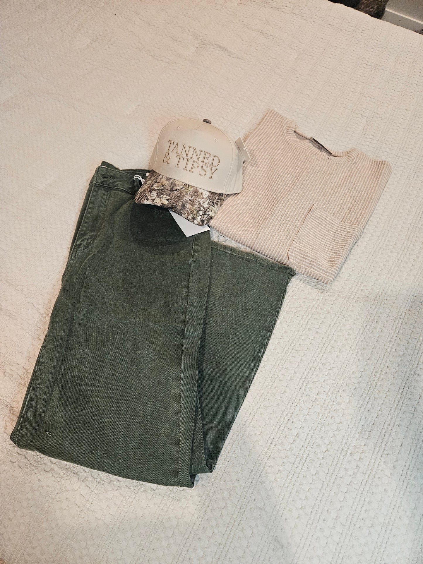 Olive Grove Crop Pants