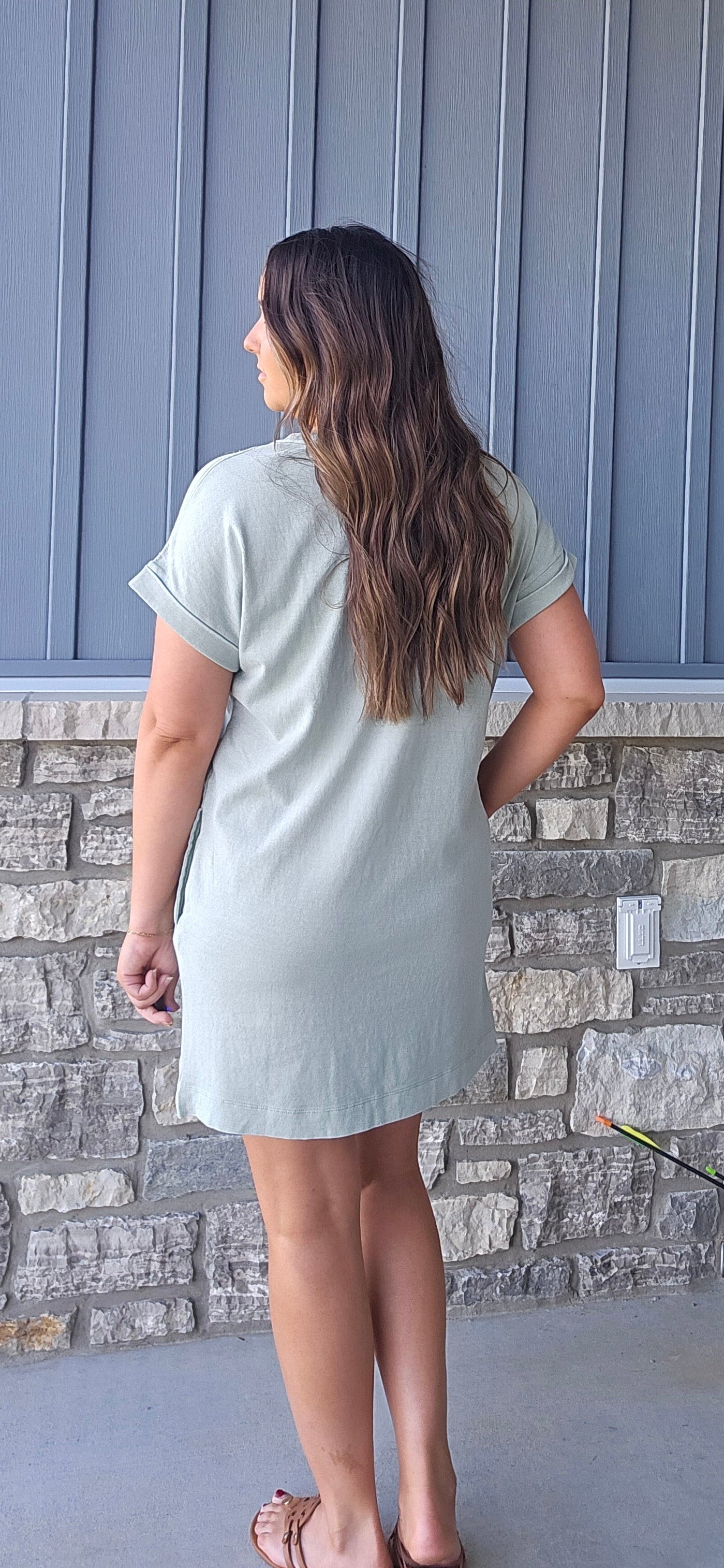 Sage Serenity Tee Dress