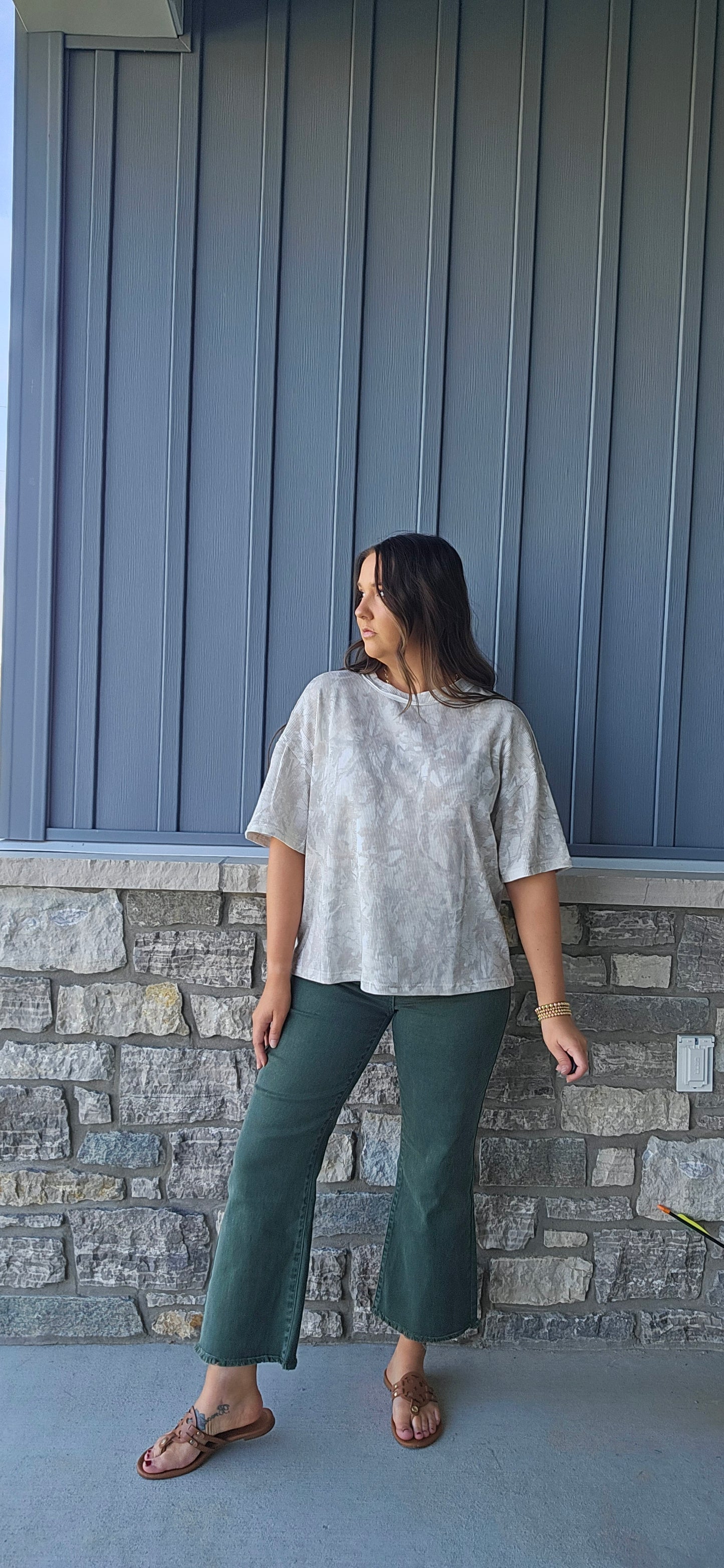 Olive Grove Crop Pants