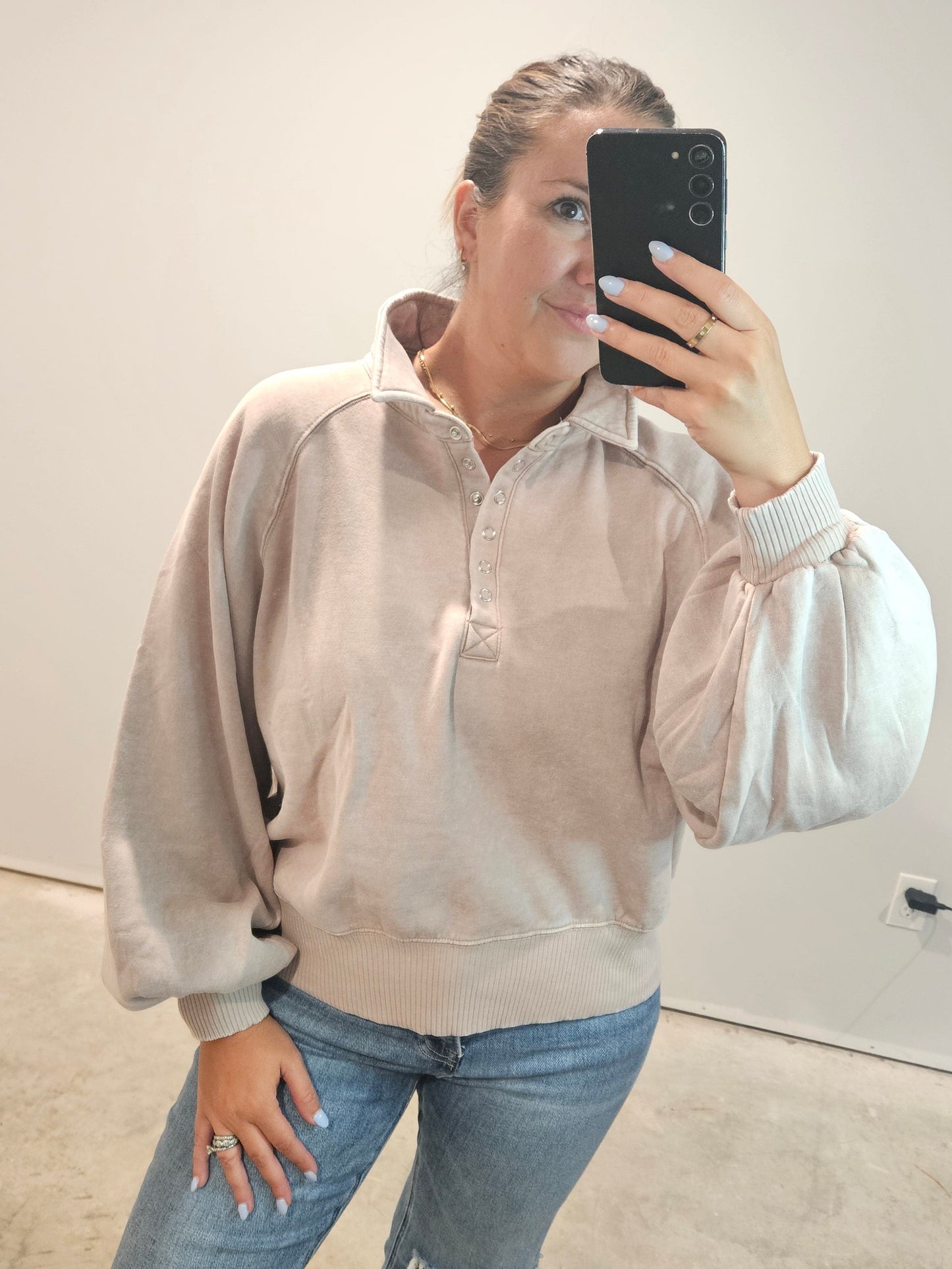 The Ava Snap Pullover