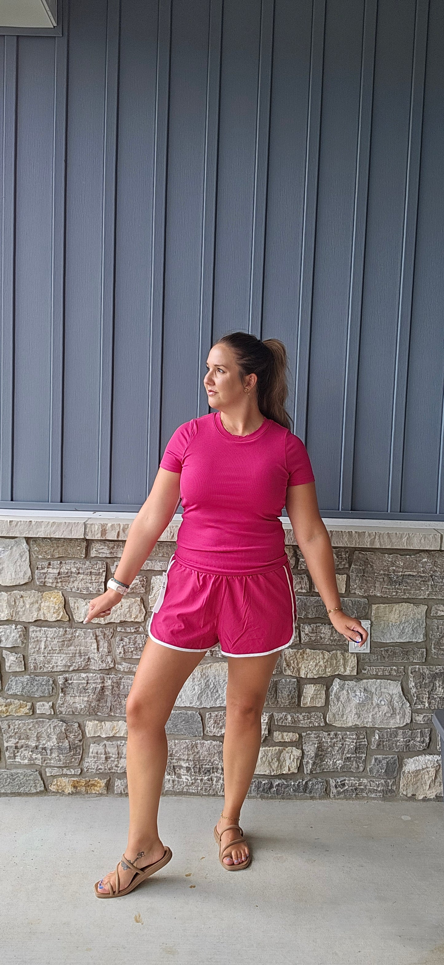 MONO B Core Comfort Tee - built in bra