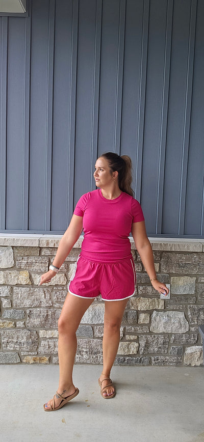 MONO B Core Comfort Tee - built in bra