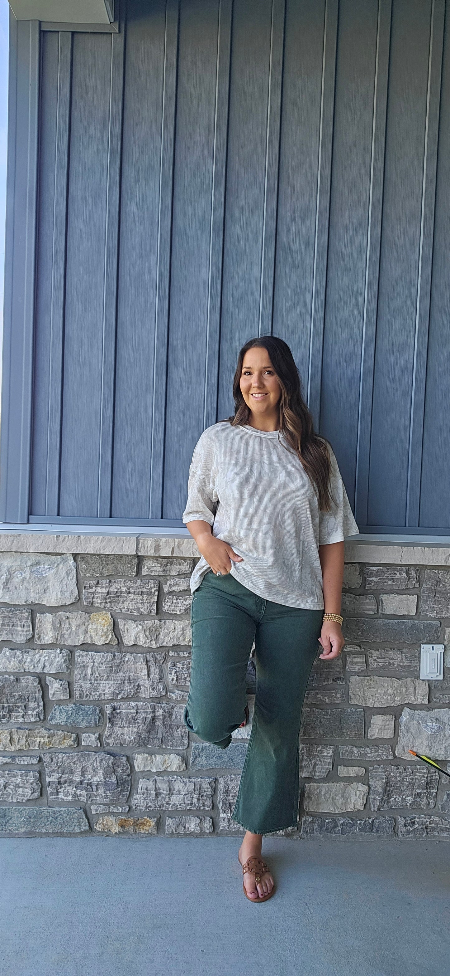 Olive Grove Crop Pants