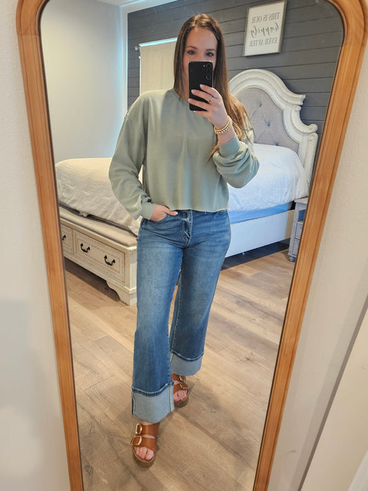 Bluebell Cuffed Flares (flying monkey brand)