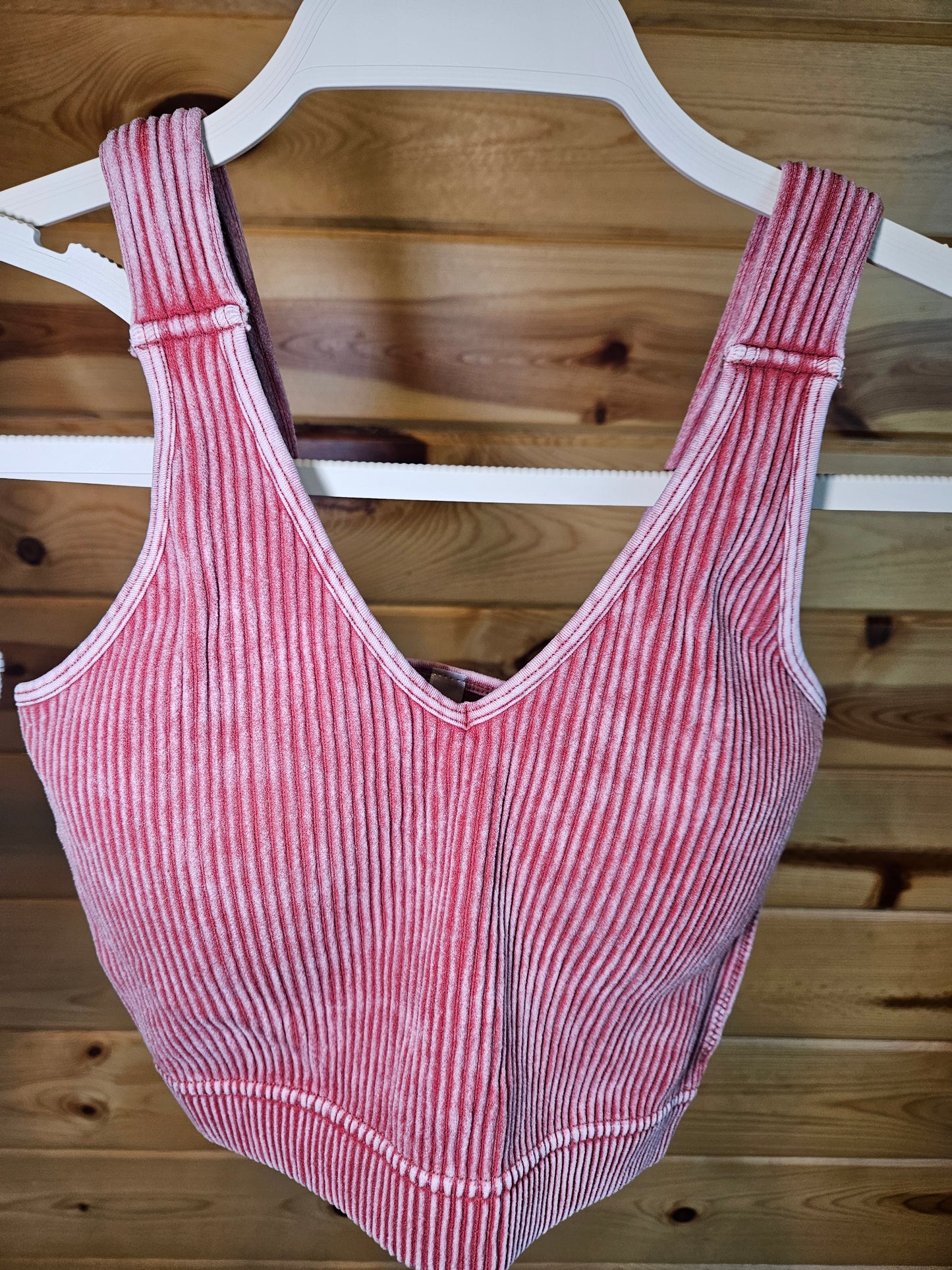 Winding Way Ribbed Crop Tank