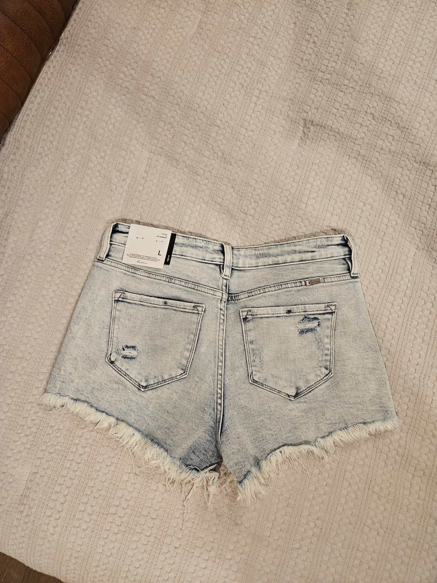 Sunfade Fray Denim Shorts