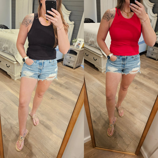 The Second Skin Ribbed Tank