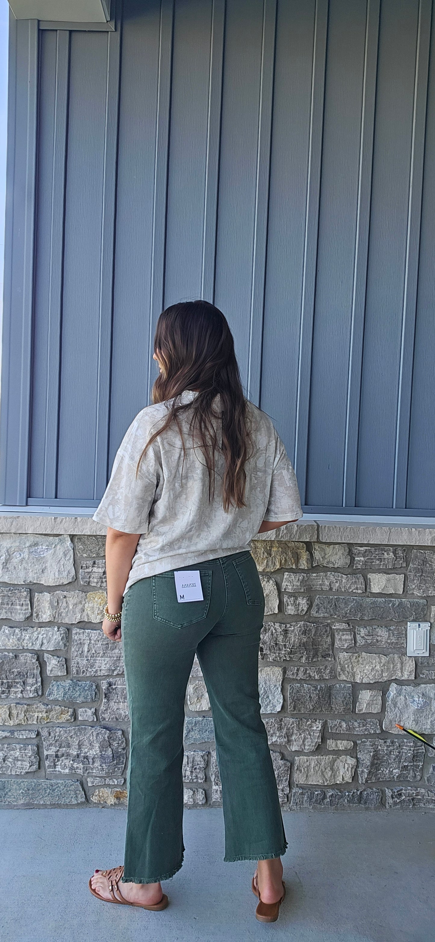 Olive Grove Crop Pants