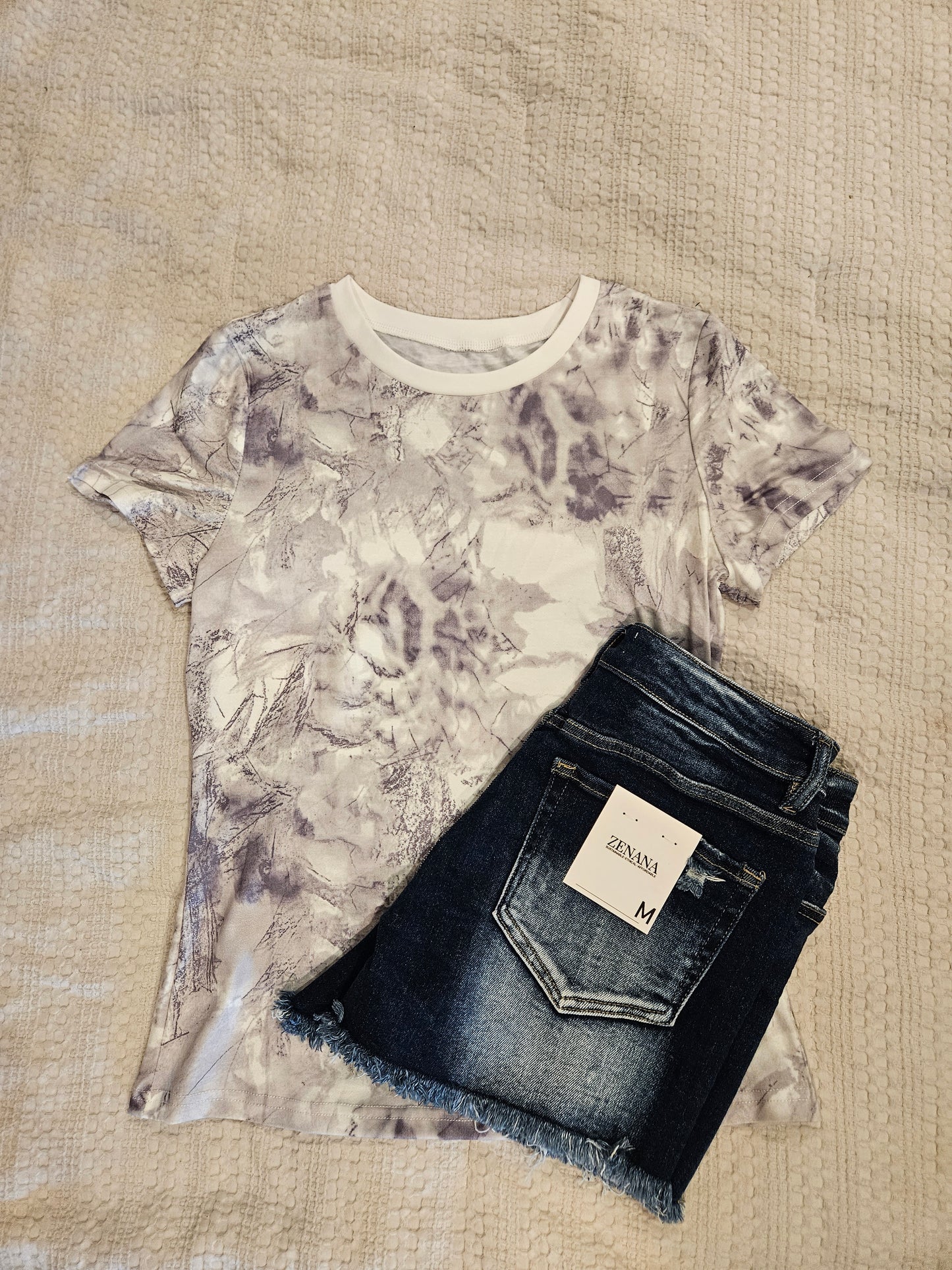 Abstract Woodland Slim Tee