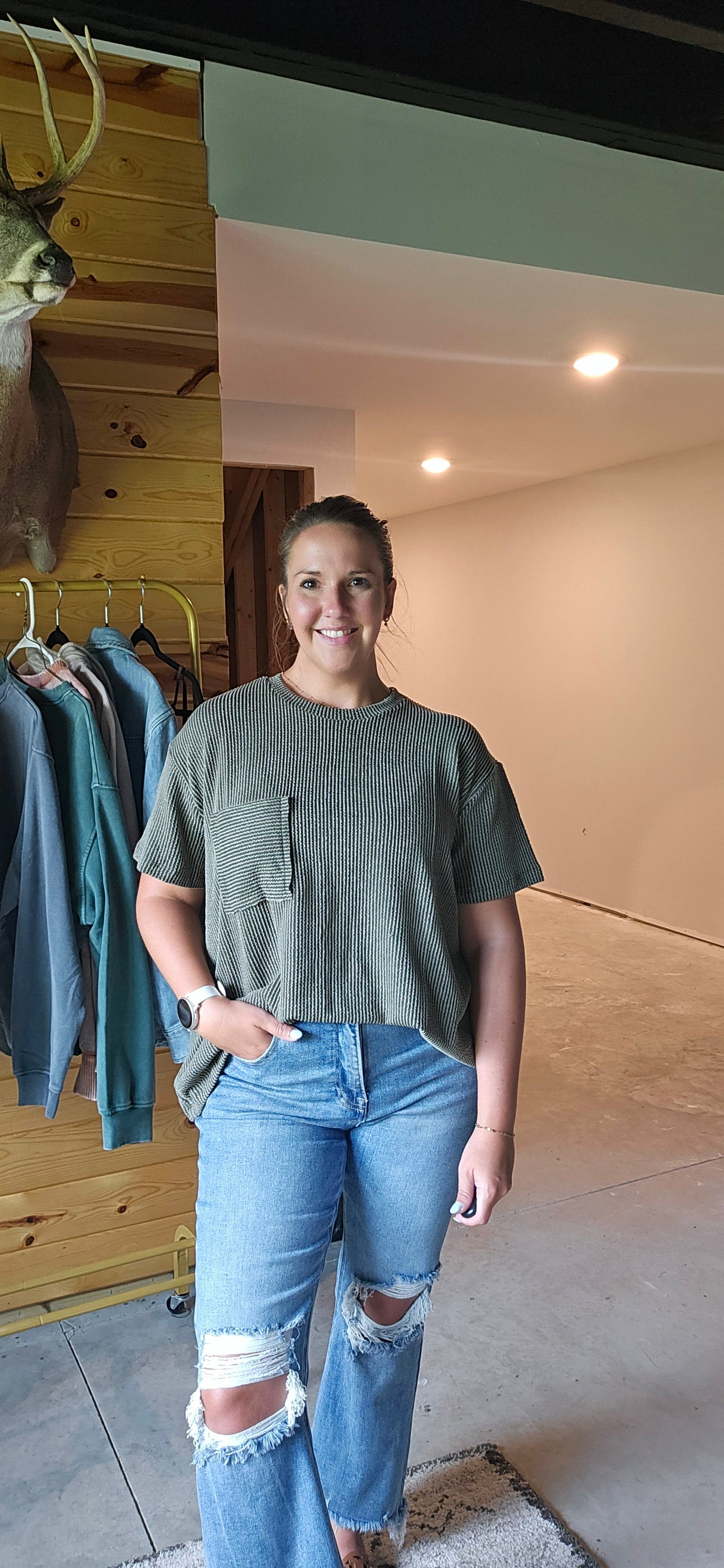 The Every Day Ribbed Pocket Tee - Fall edition