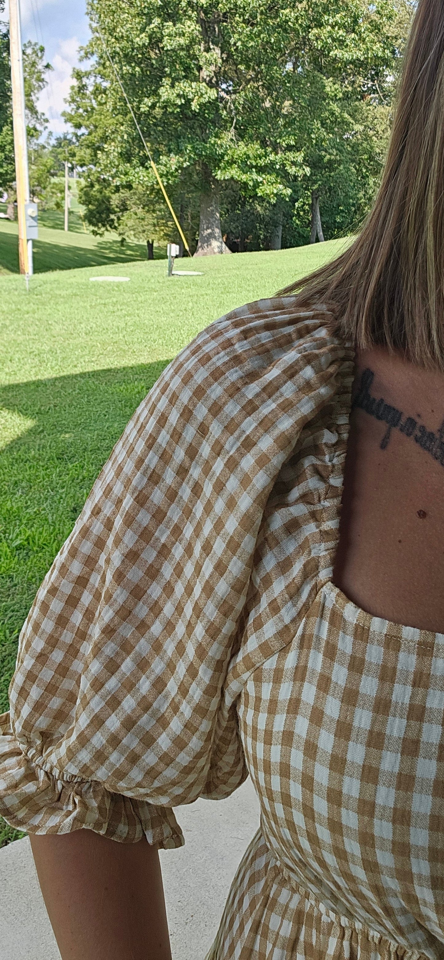 Meadow Gingham Maxi Dress