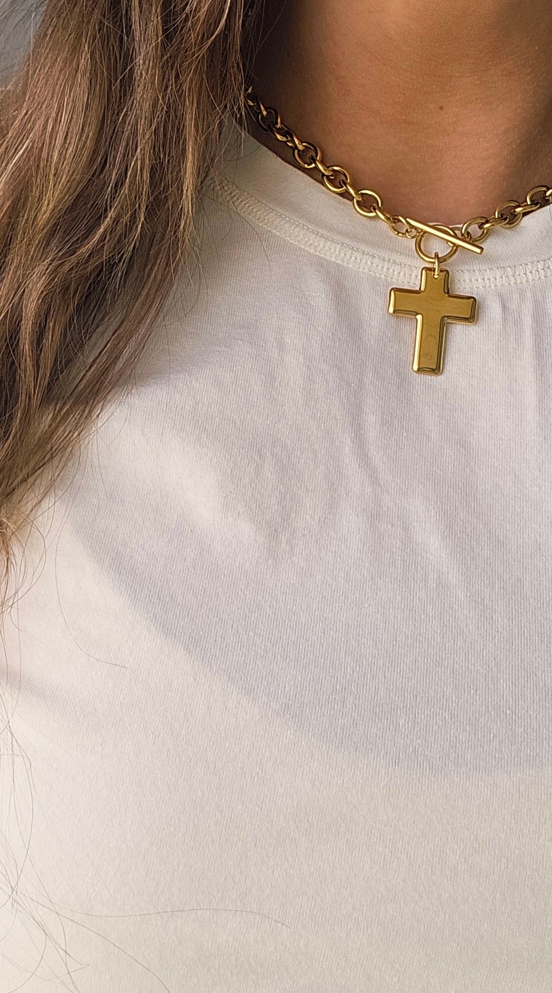 Cross Pendant Necklace - waterproof