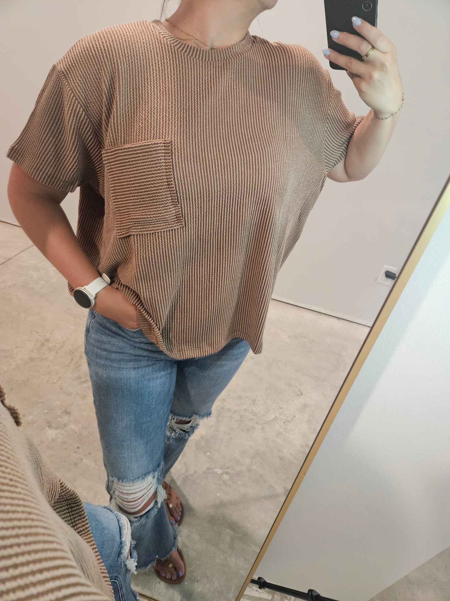 The Every Day Ribbed Pocket Tee - Fall edition
