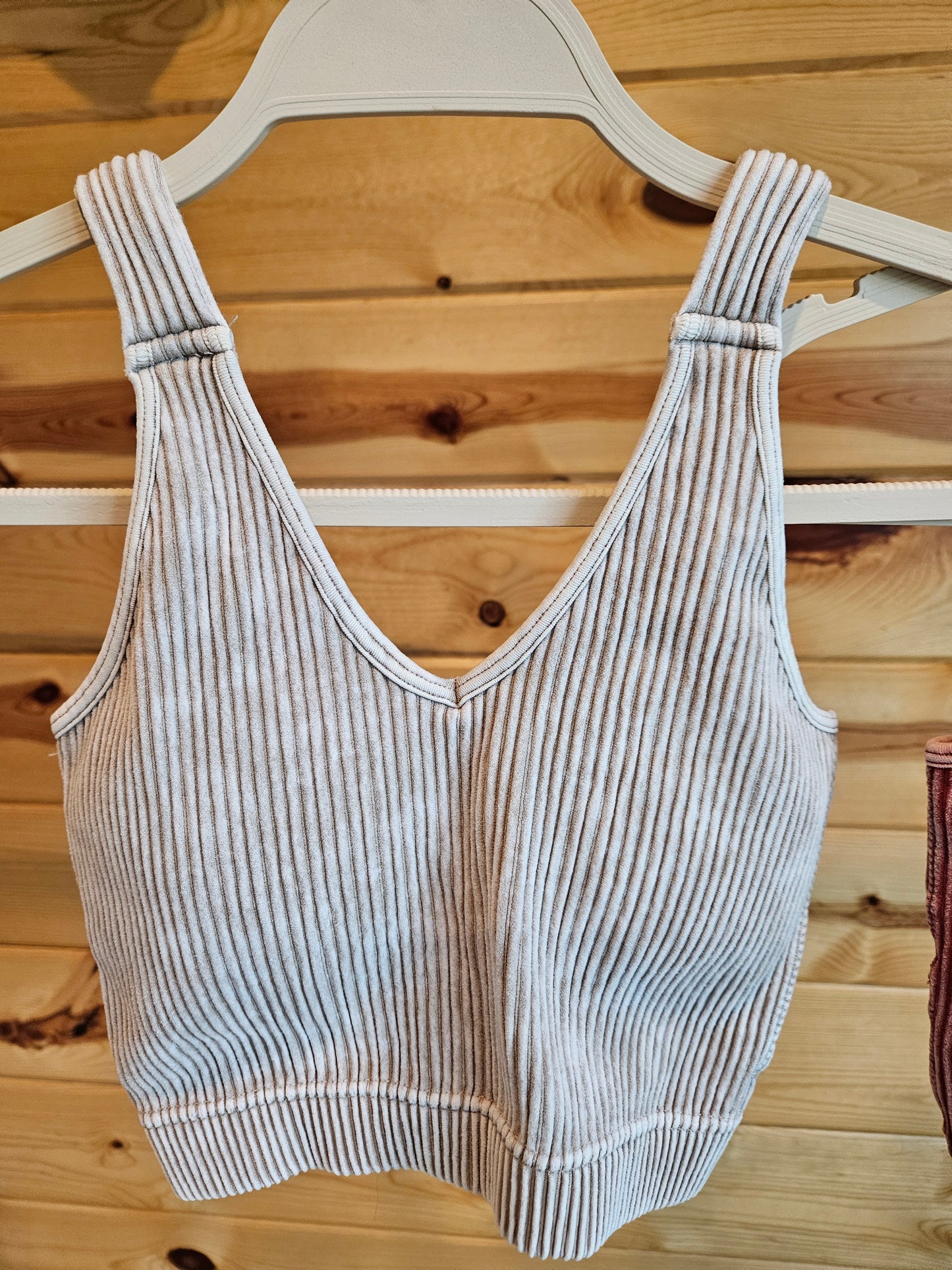 Winding Way Ribbed Crop Tank