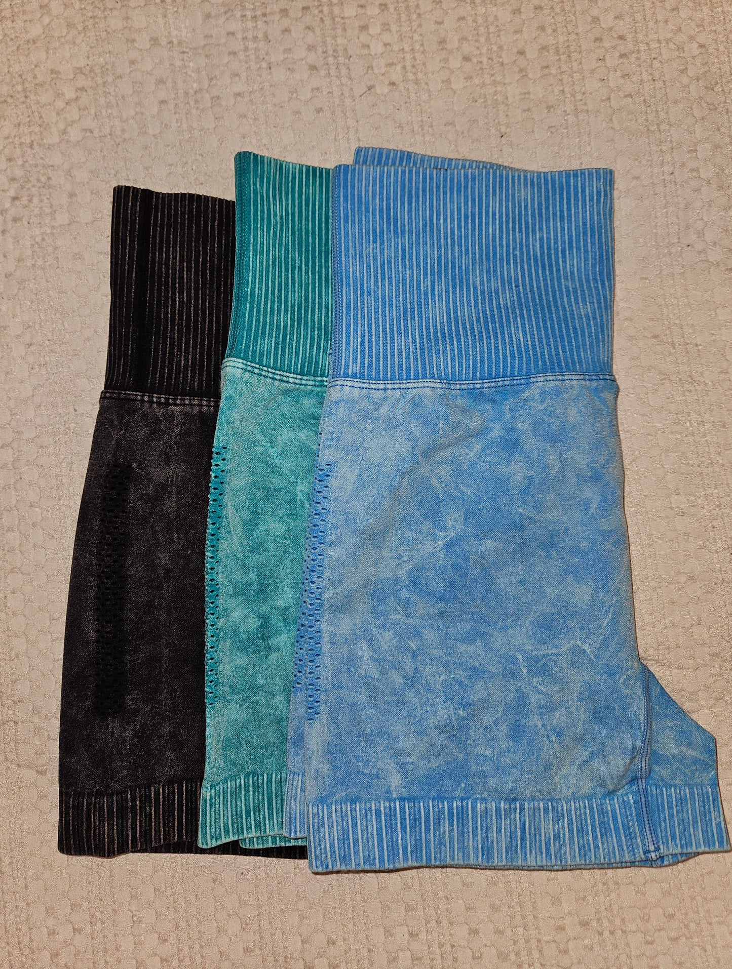 Mineral Wash Biker Shorts