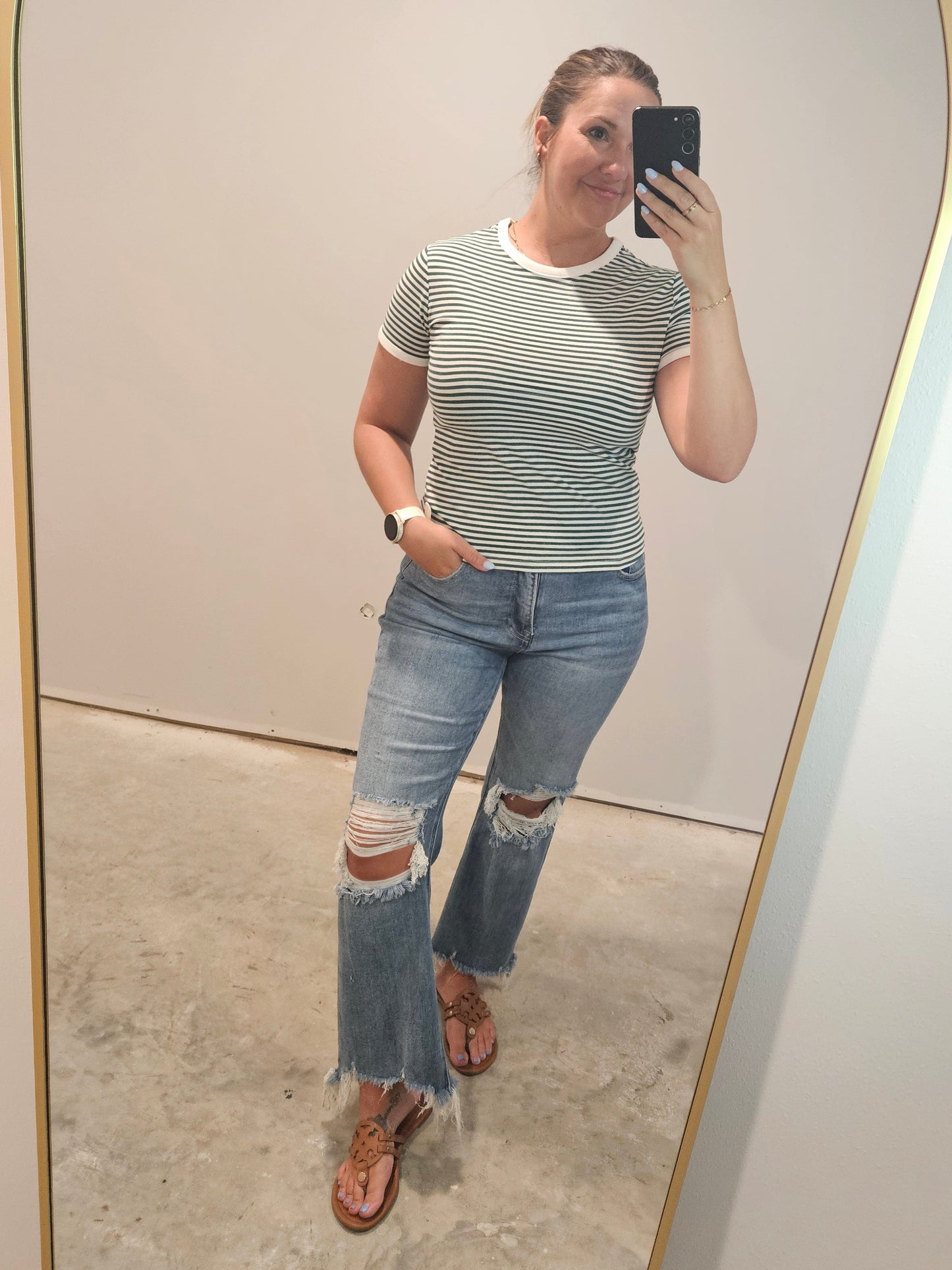 The Brooklyn Stripe Tee - multiple colors
