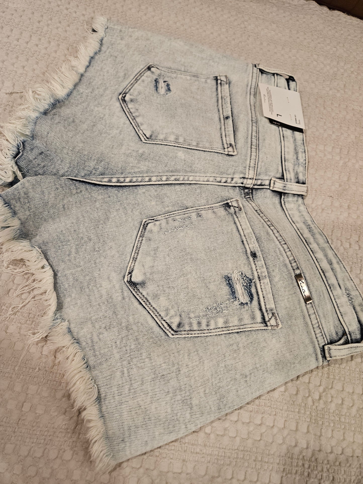 Sunfade Fray Denim Shorts