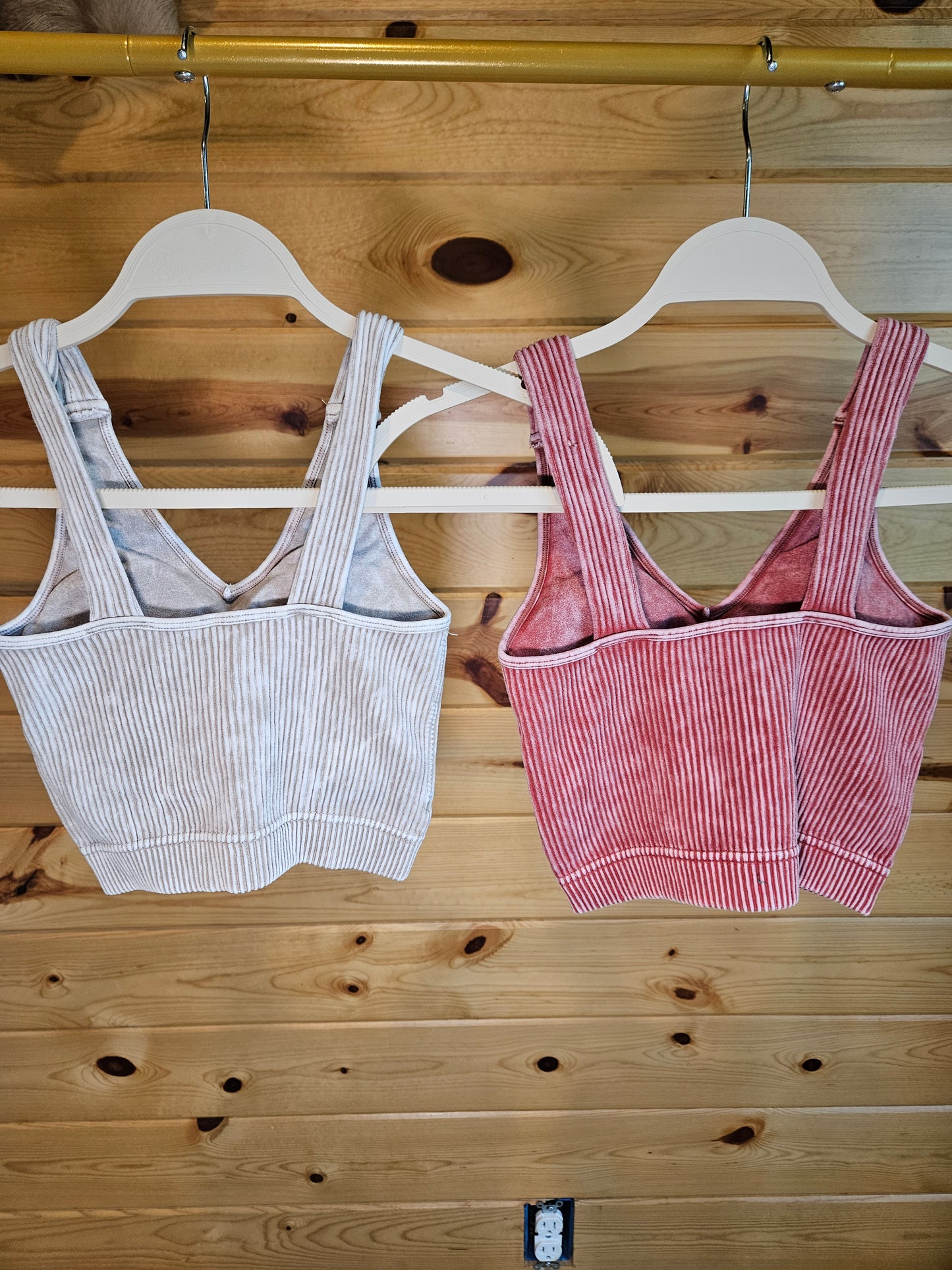 Winding Way Ribbed Crop Tank