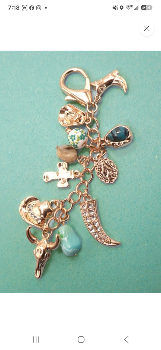 Turquoise Trails Bag Charm