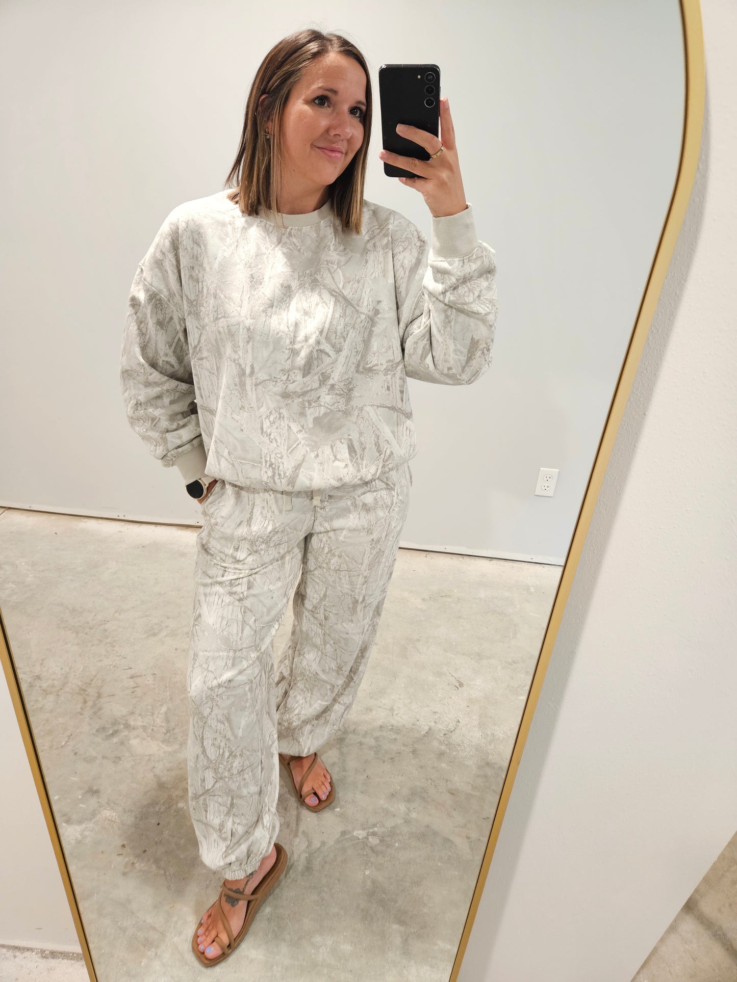 Camo Comfort Crew - top only