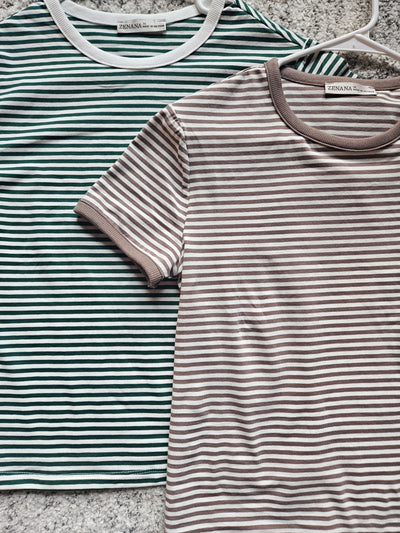 The Brooklyn Stripe Tee - multiple colors