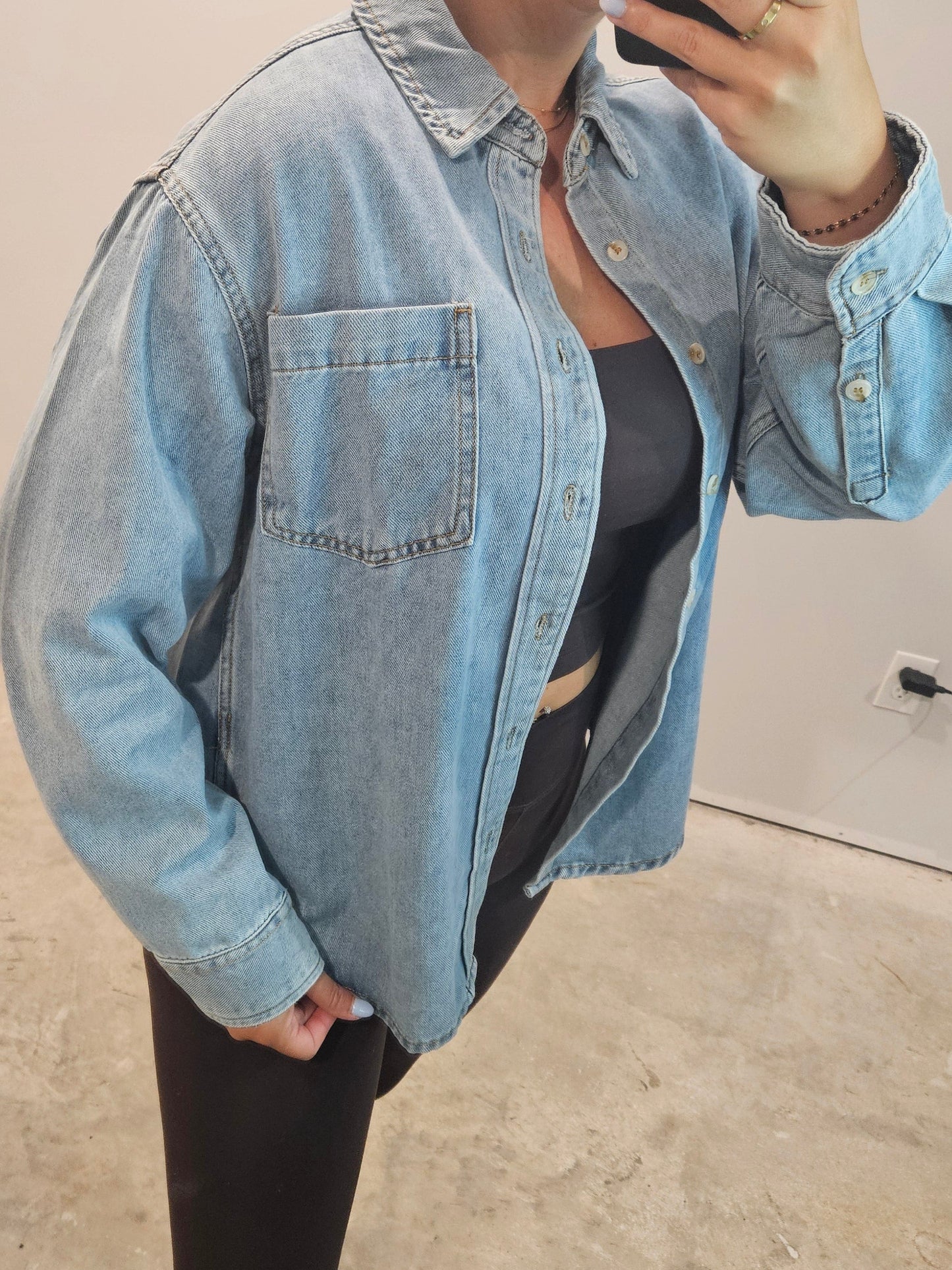 The Blue Ridge Denim Shacket